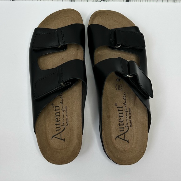 Autenti double strap slip on sandals size 40 - Picture 5 of 10